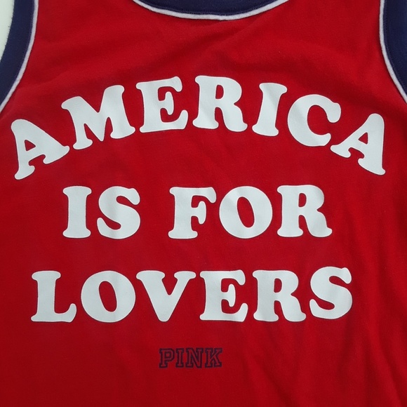 PINK America is for Lovers Tank Top - Picture 2 of 3